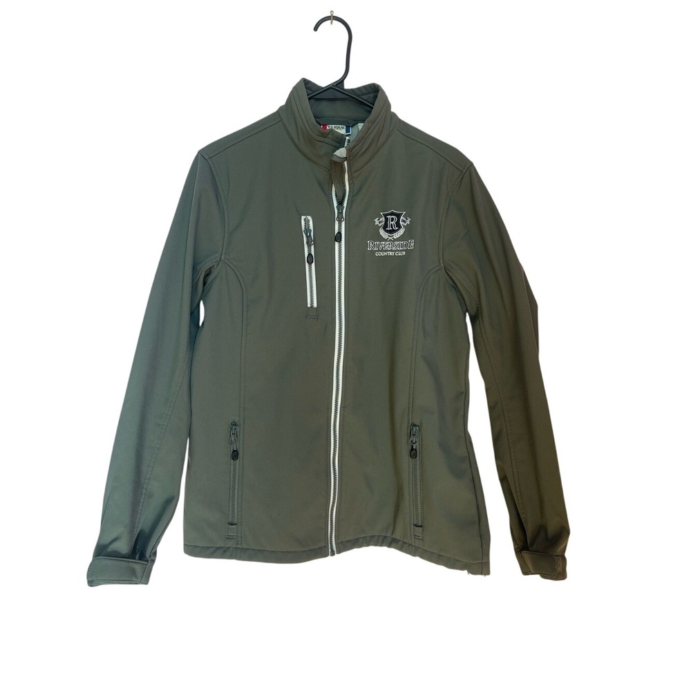 Clique Riverside Country Club Grey Softshell Fleece Lined Jacket Womens Medium